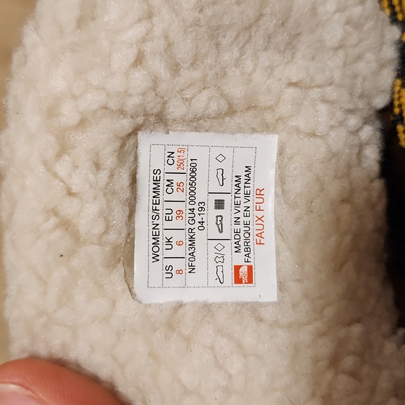 Womens Brown Leather North Face Snow Boots - Picture 12 of 14